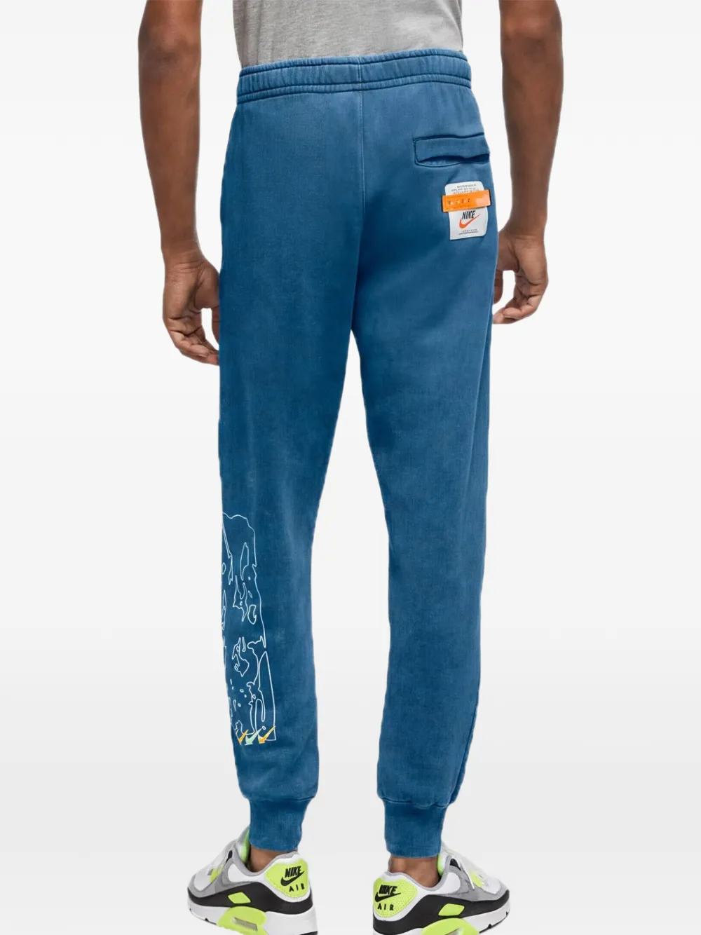 Nike Fleece trainingsbroek Blauw