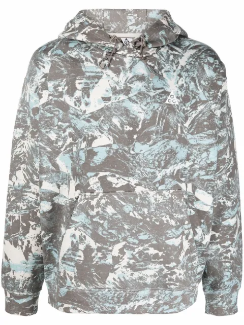 Nike camouflage-print fleece hoodie