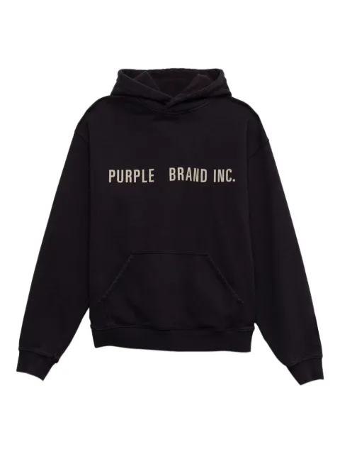 Purple Brand Artifact diamond-pattern hoodie