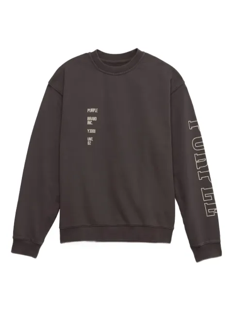Purple Brand Relic crew-neck sweatshirt