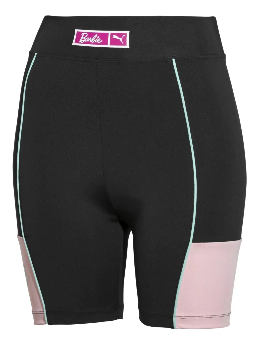 PUMA バービーロゴ パネルタイツ - ブラック