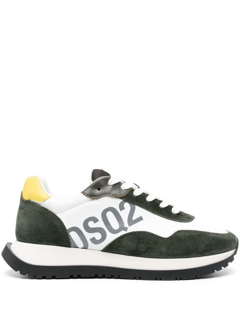 Dsquared2 Running Leather Sneakers In 白色