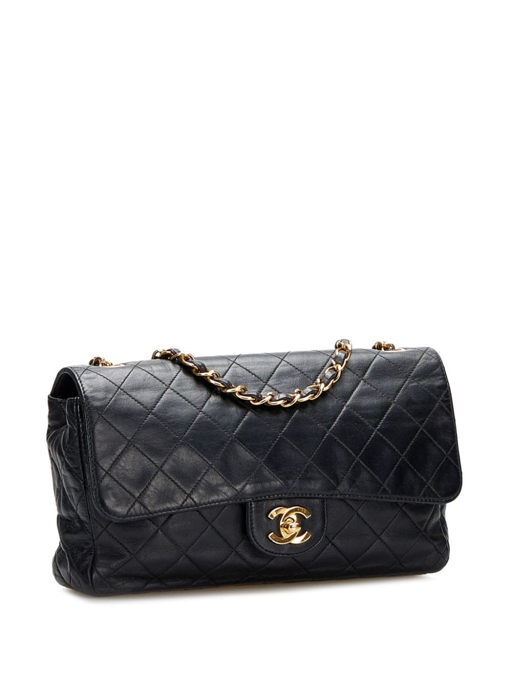 Pre-owned Chanel Classic Flap 小号单肩包（2000-2002年典藏款） In Black