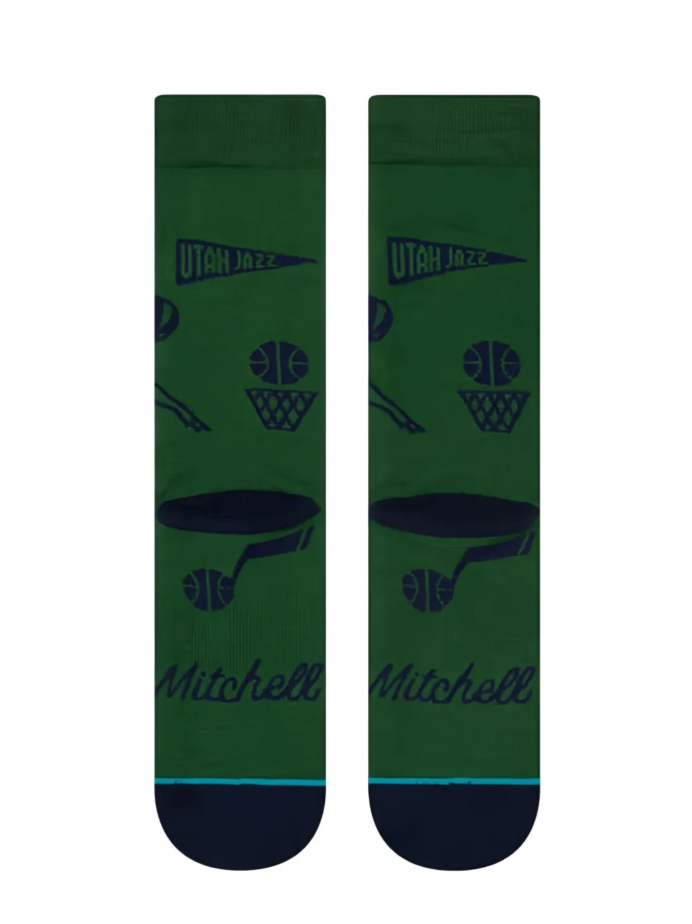 Stance X Nba Donovan Stencil Socks In Green