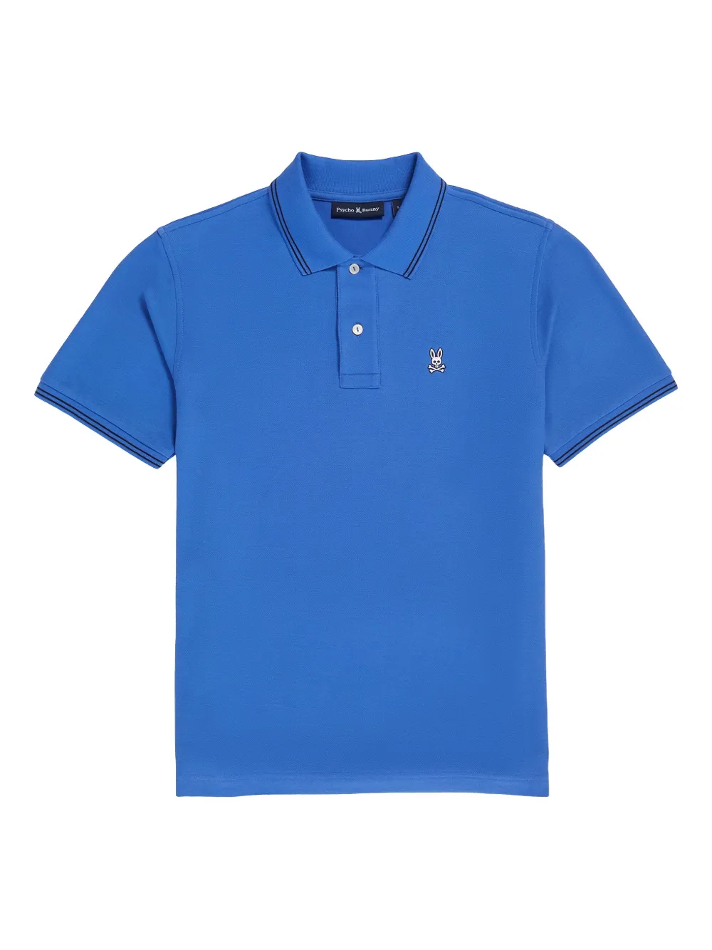 Logan logo-embroidered tipped polo shirt