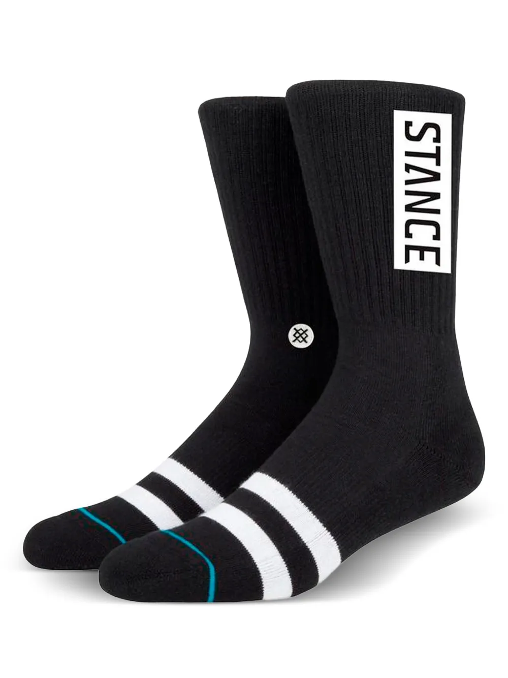 Stance logo-detail striped socks | Black | Image 1