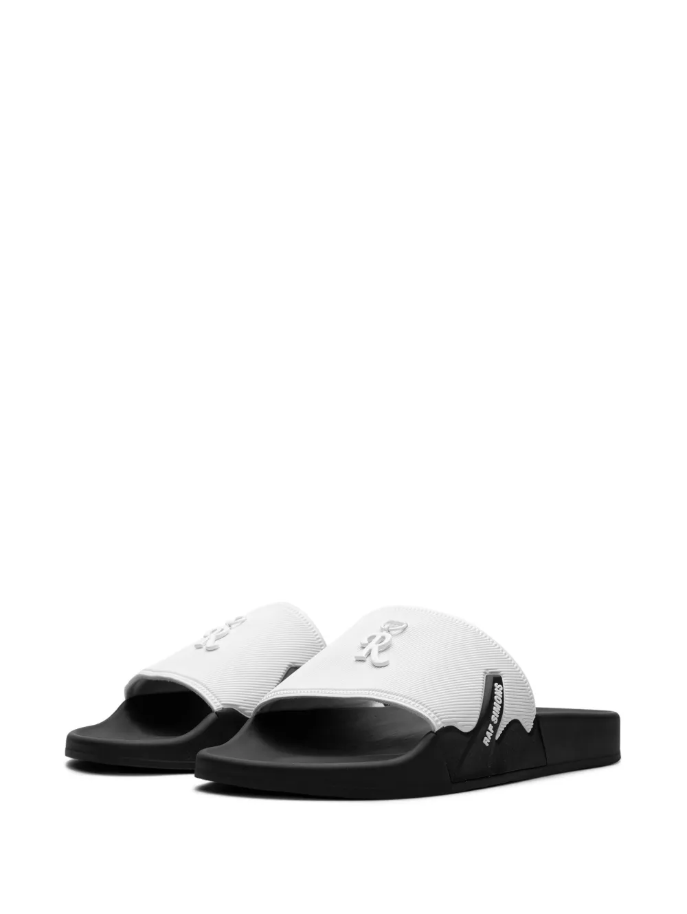 Raf Simons Astra Logo-embellished Slides In White