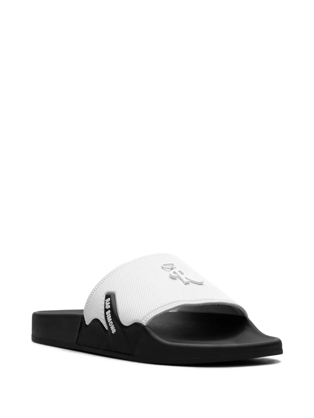 Raf Simons Astra Logo-embellished Slides In White