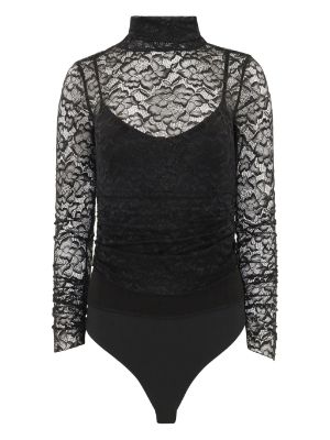 Jonathan Simkhai - Black Lace Long Sleeve Bodysuit