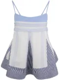 Simkhai Malik striped cotton top - Blue