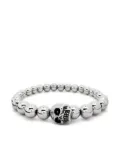 Alexander McQueen skull-charm beaded bracelet - Silver