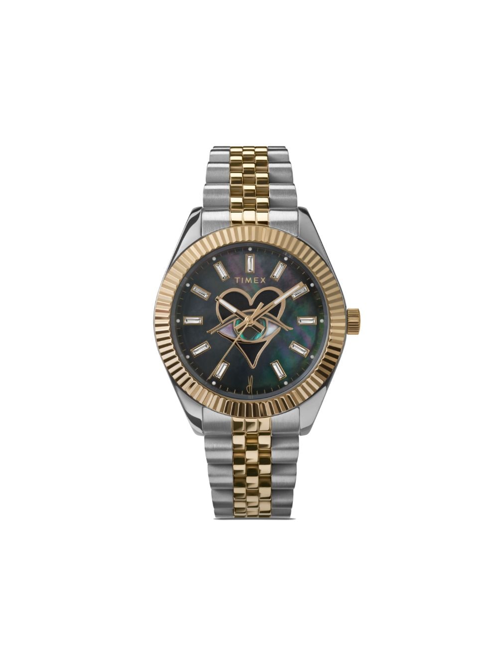 Timex X Jacquie Aiche Legacy Lapis Tribe Eye 36mm In Green