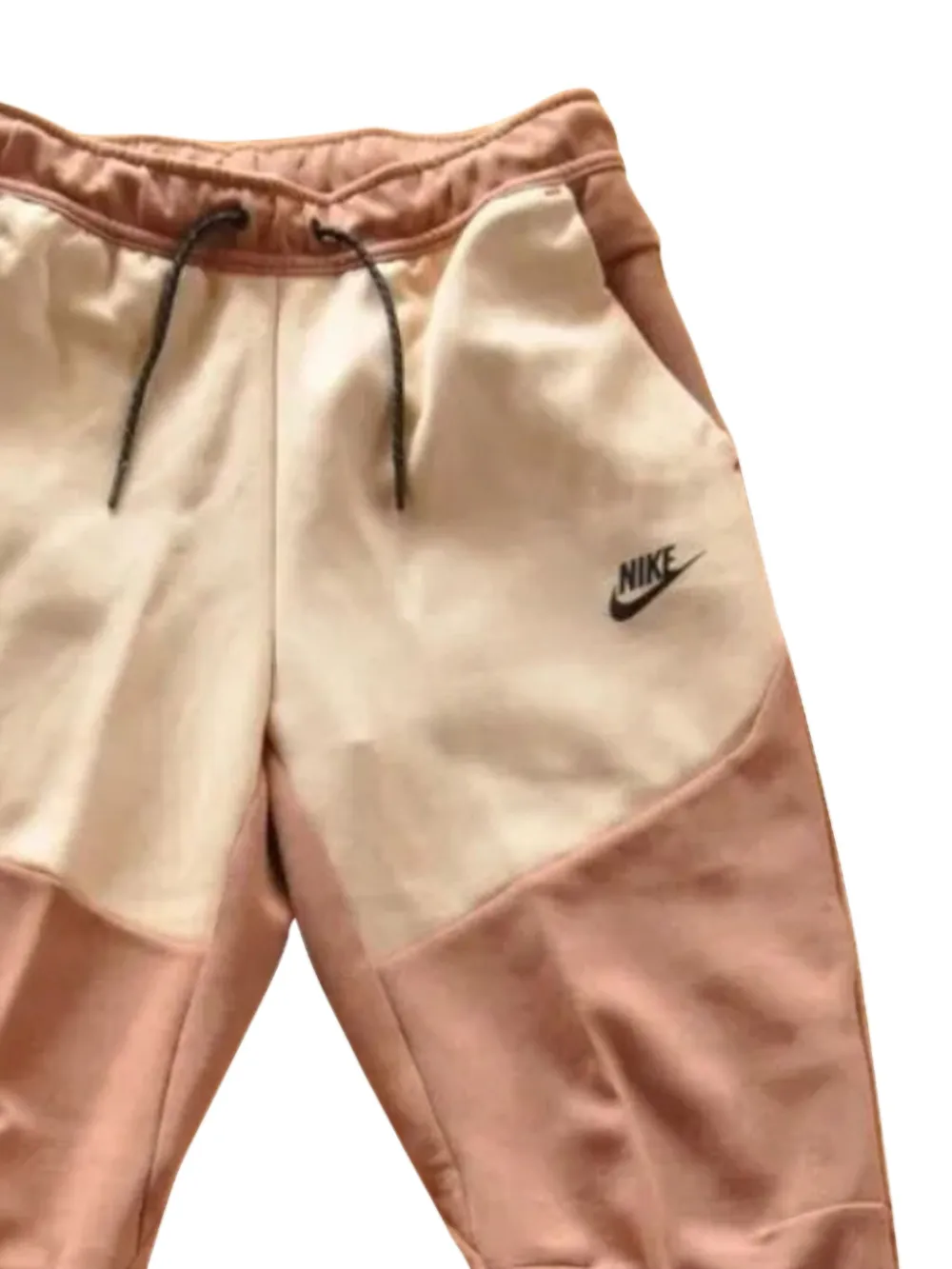 Nike Fleece trainingsbroek Beige