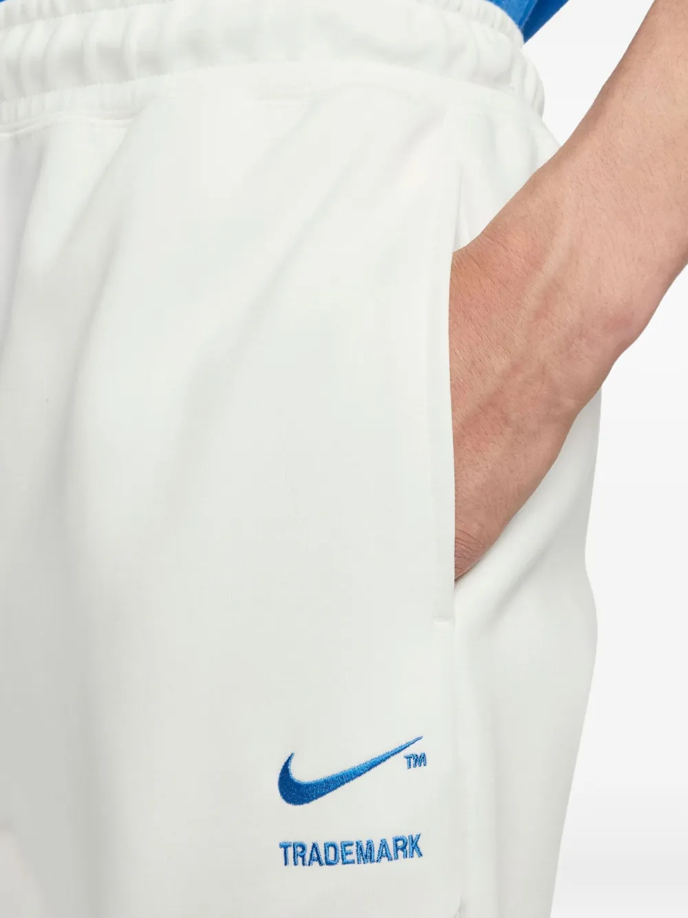 Nike Swoosh tech track pants Beige