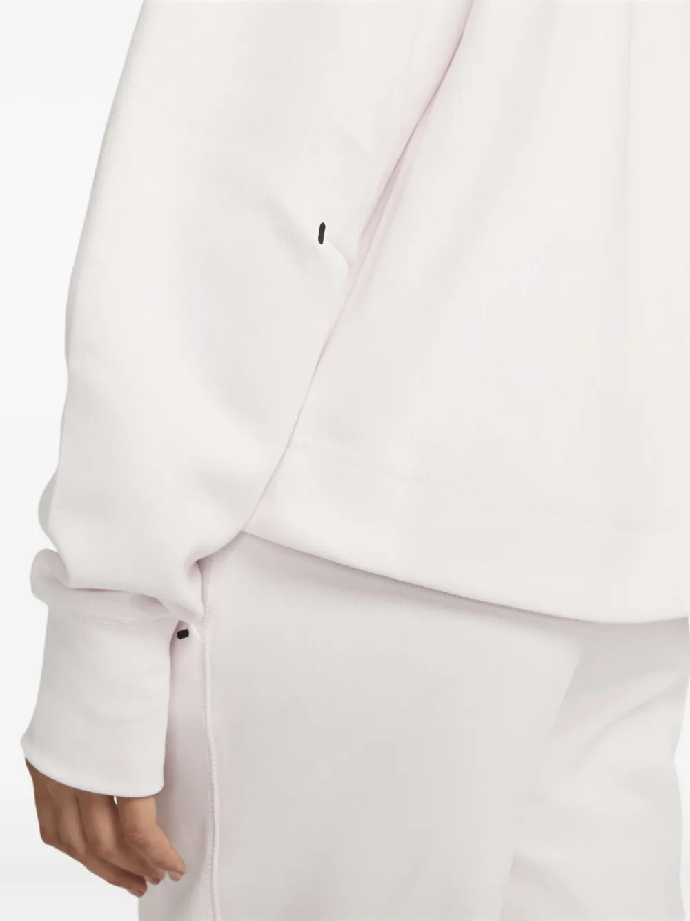 Nike Stadium Tech Fleece "pearl Pink/black" Jacket In White