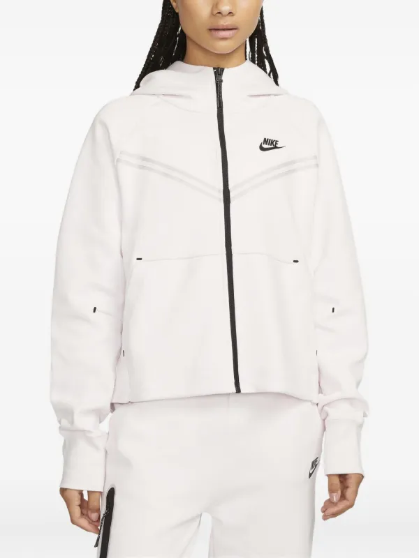 pink and white nike jacket