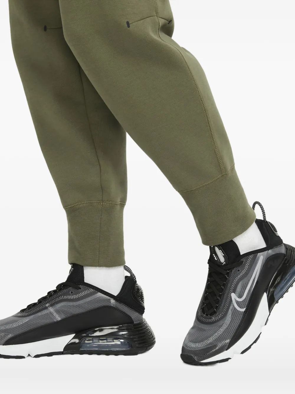 Nike Tech Fleece Zip-pocket Track Pants In Green
