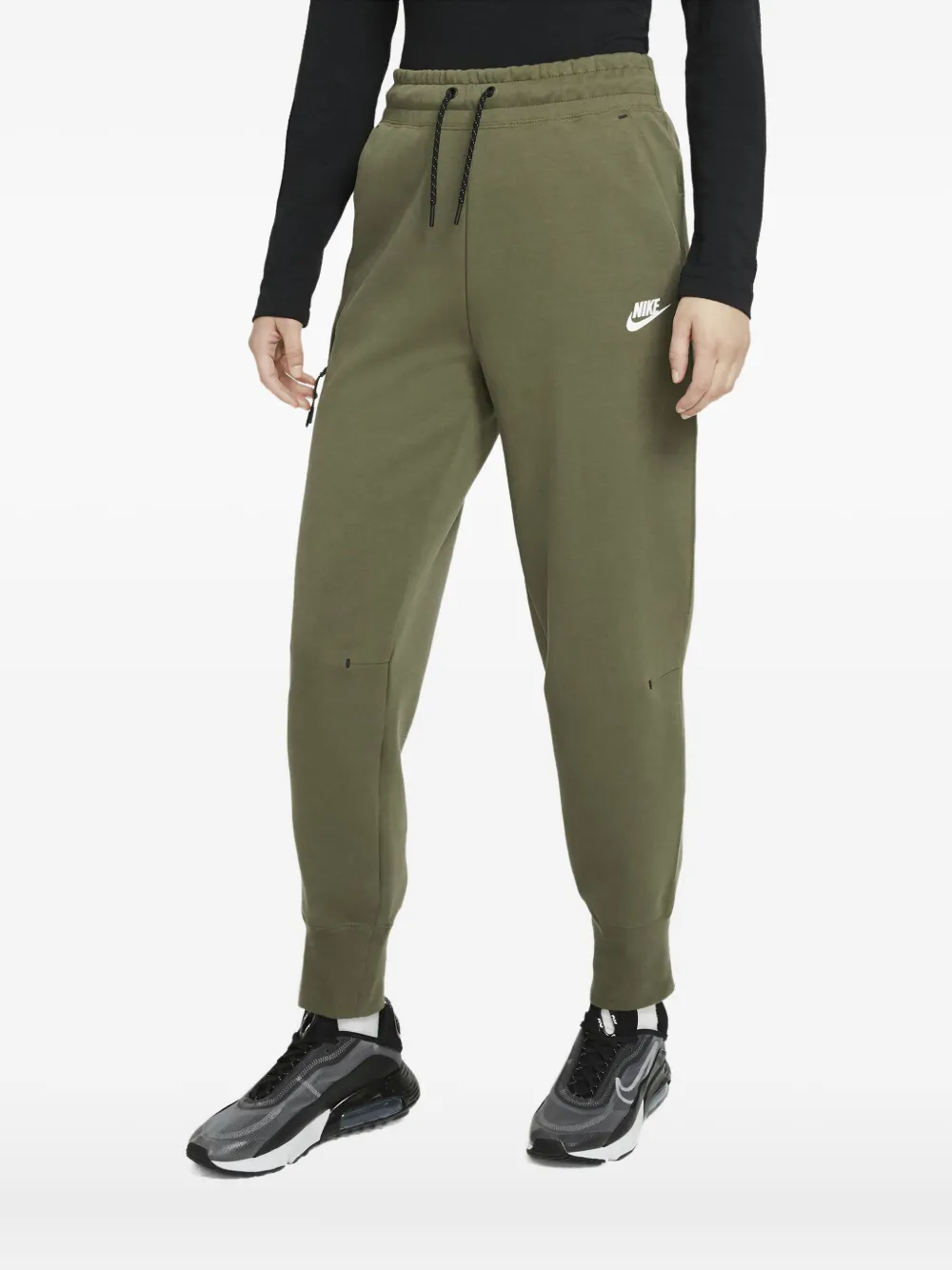 Nike Tech Fleece Zip-pocket Track Pants In Green