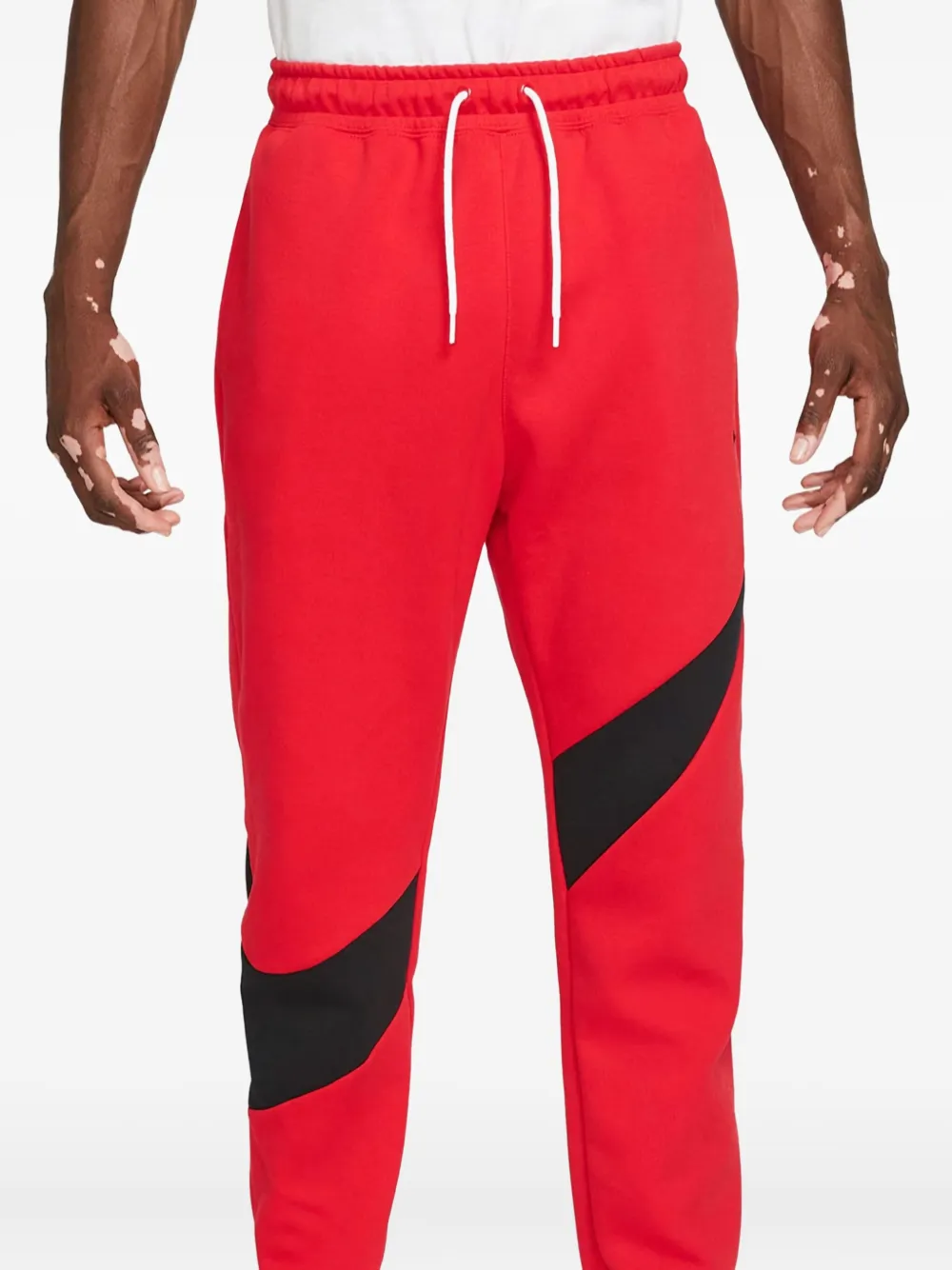 Nike Swoosh panel track pants | Red | Image 1