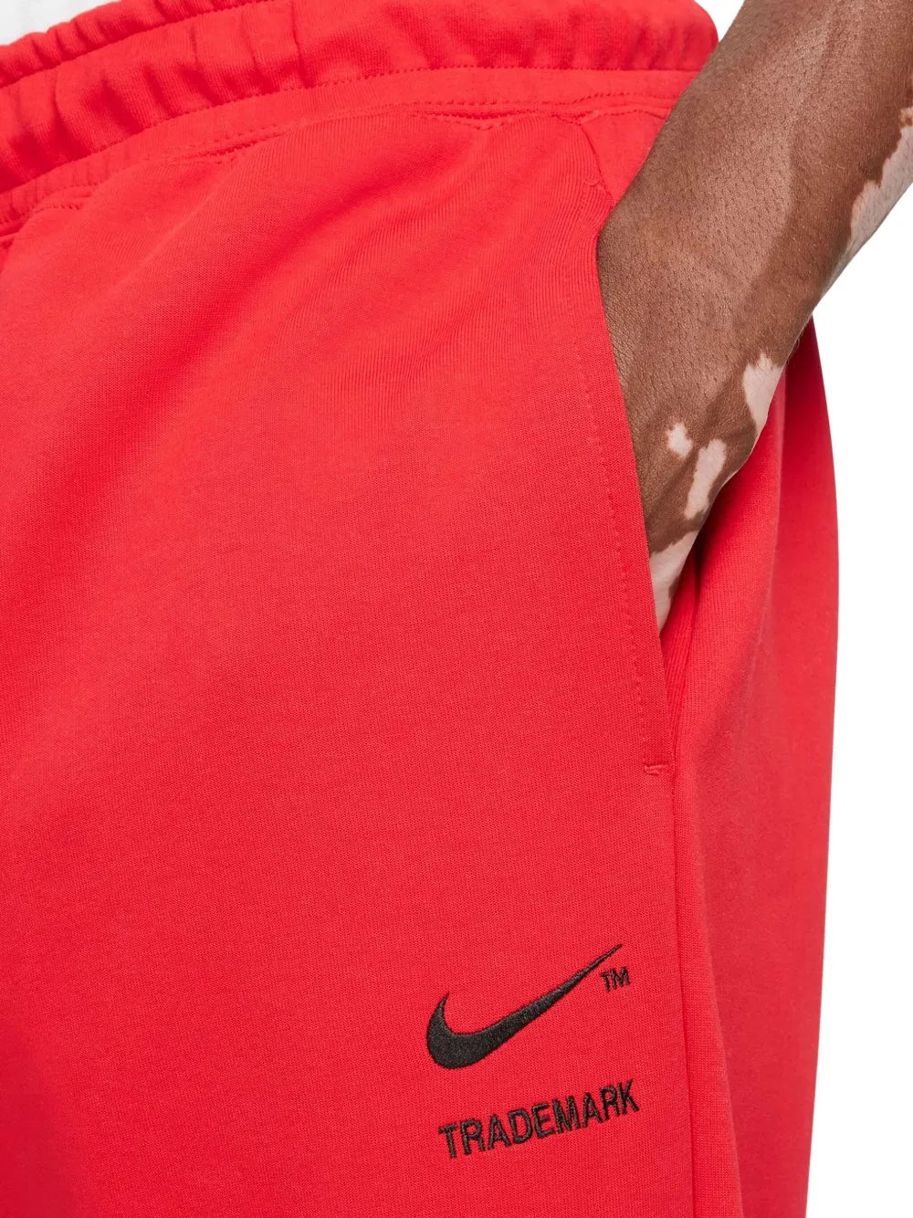 Nike Swoosh panel track pants Rood