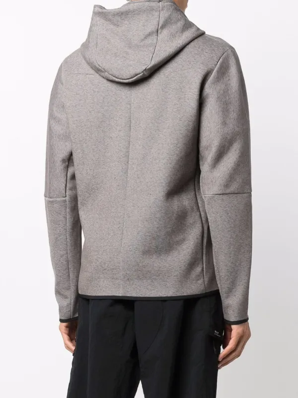 nike tech fleece zip hoodie in gray