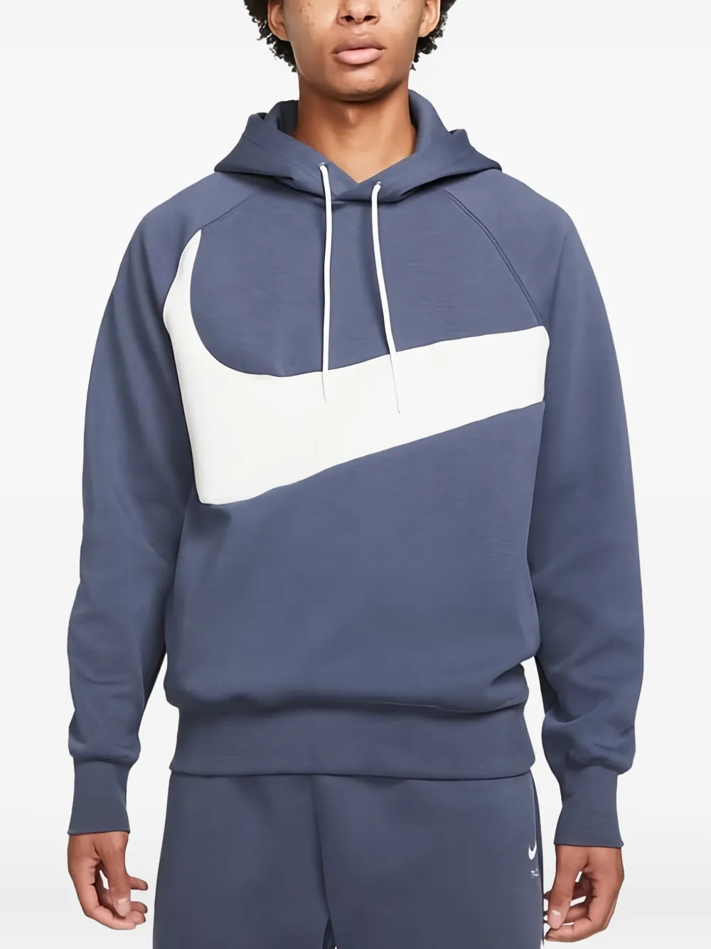 Nike swoosh-logo hoodie | Blue | Image 1