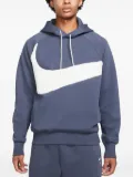 Nike swoosh-logo hoodie - Blue