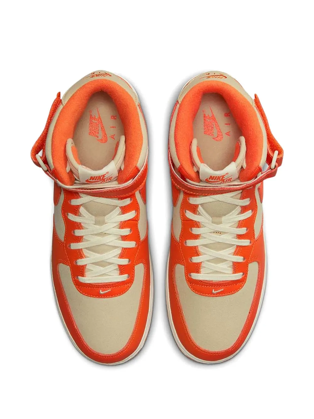 Nike Air Force 1 Mid "Team Gold Coconut Milk Safety Orange" sneakers