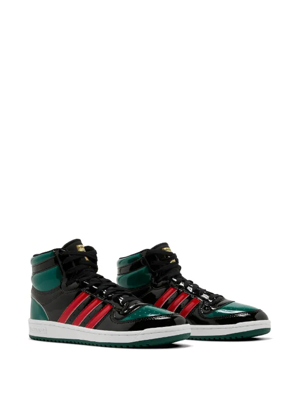 Adidas ストライプ ハイカットスニーカー | ブラック | FARFETCH JP