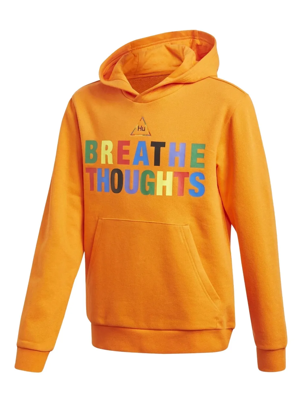 adidas rainbow-logo hooded sweatshirt Oranje