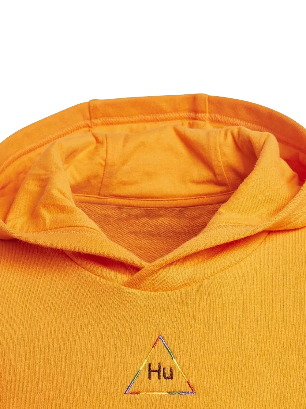 adidas rainbow-logo hooded sweatshirt Oranje