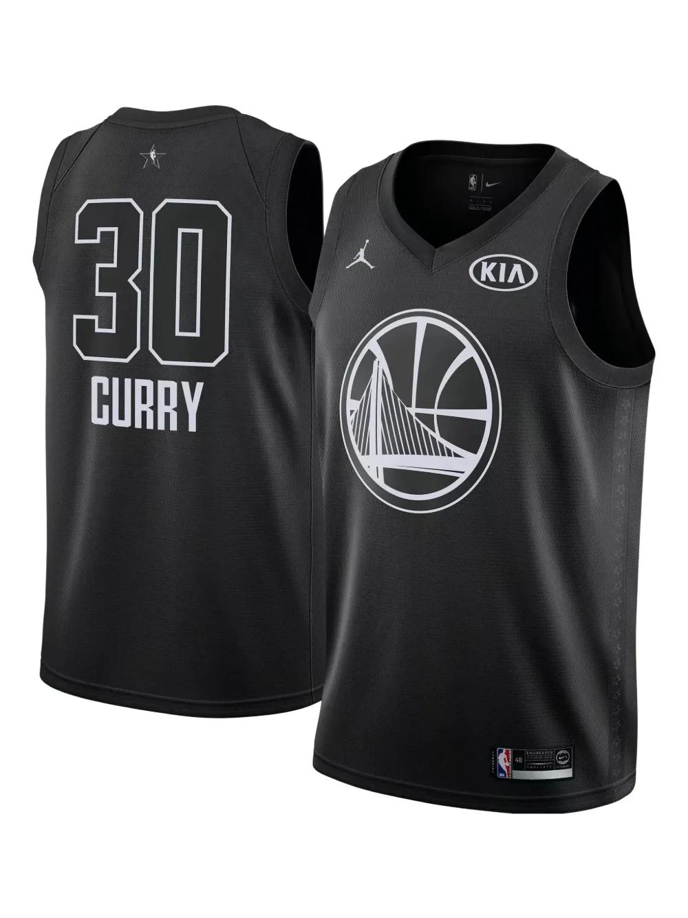 Nike Golden State Warriors NBA Swingman tanktop - Zwart