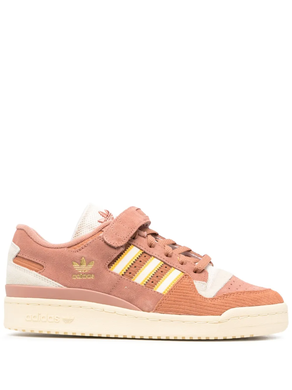 adidas Forum 84 suede low-top sneakers – CLAY STRATA / CREAM WHITE / BOLD GOLD