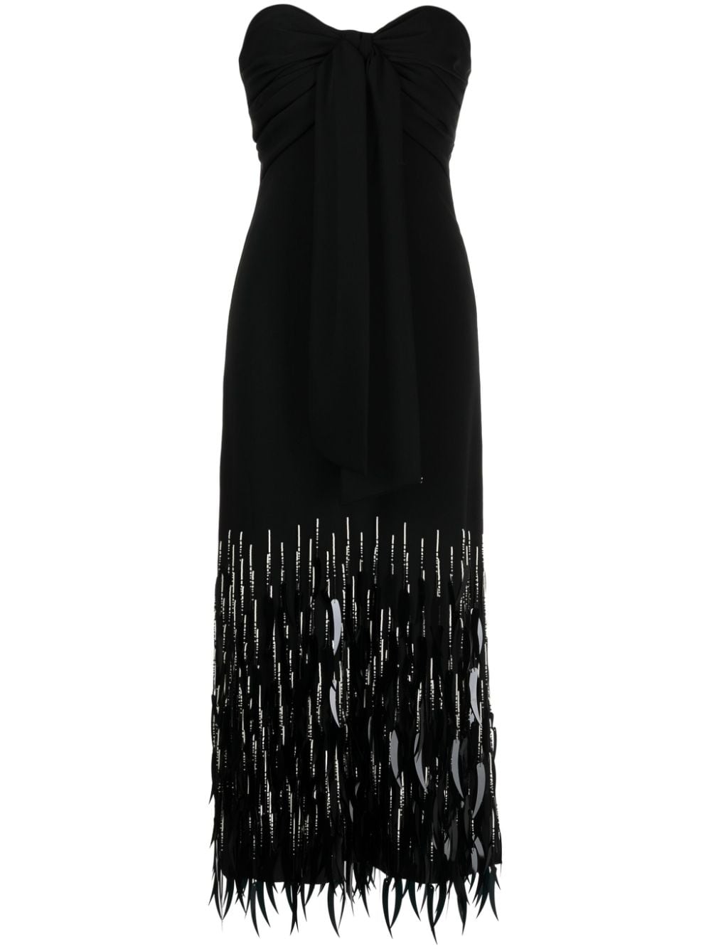 Johanna Ortiz Fiesta Costera Midi Dress In Black