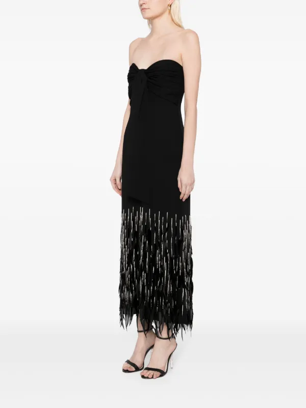 Johanna Ortiz Fiesta Costera Midi Dress Black FARFETCH AE