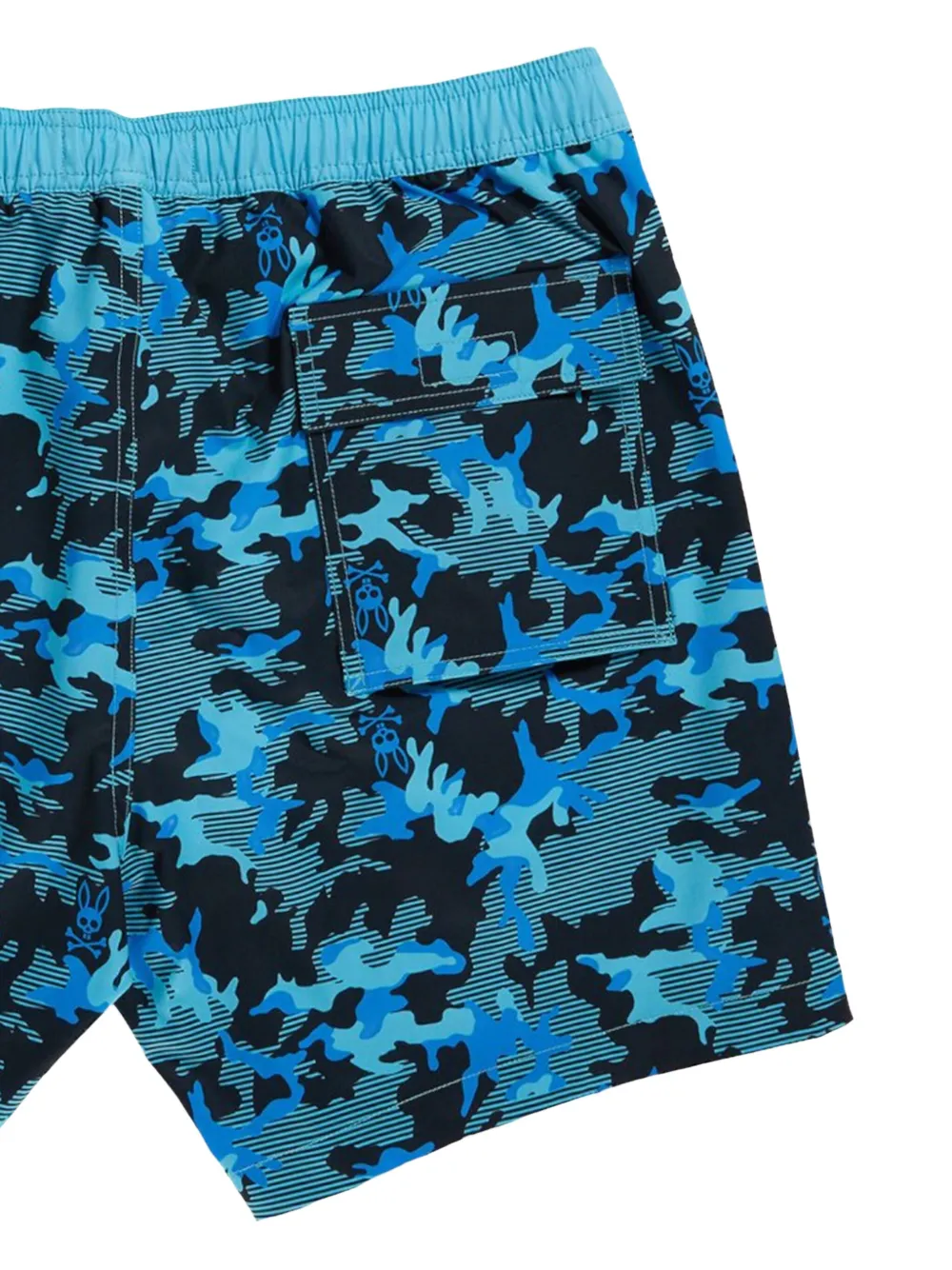 Psycho Bunny Zwembroek met Rye-print Blauw
