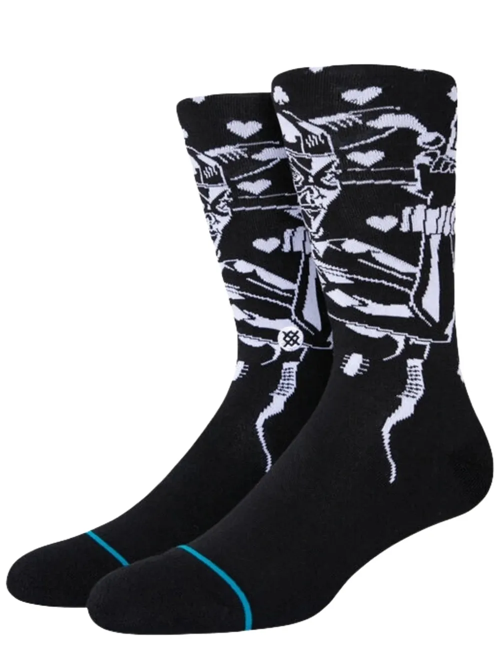 Stance Graphic-print Crew Socks In Black