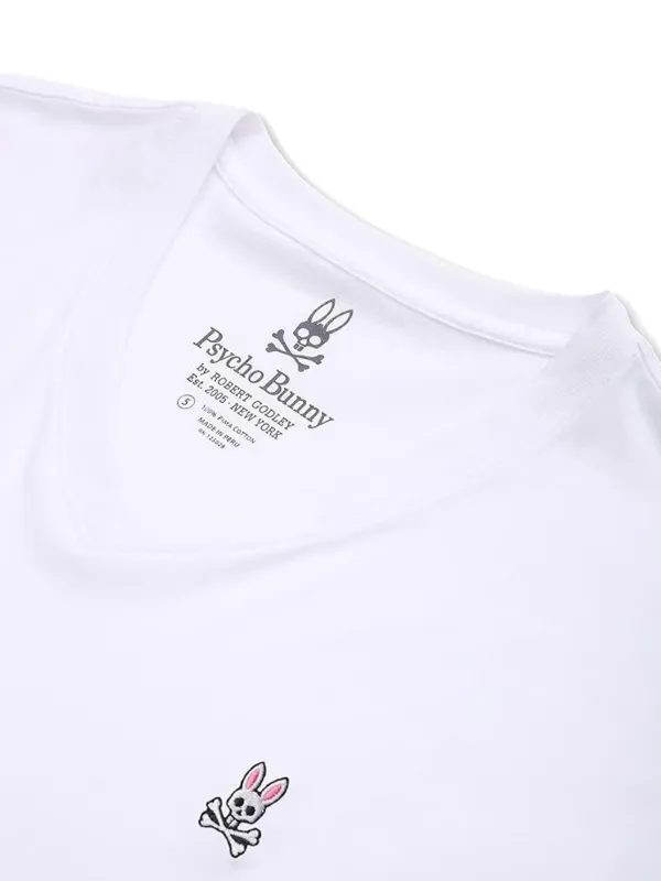Psycho Bunny Canottiera Intima Uomo – Confezione Da 2, Girocollo, Maniche Corte, Basic