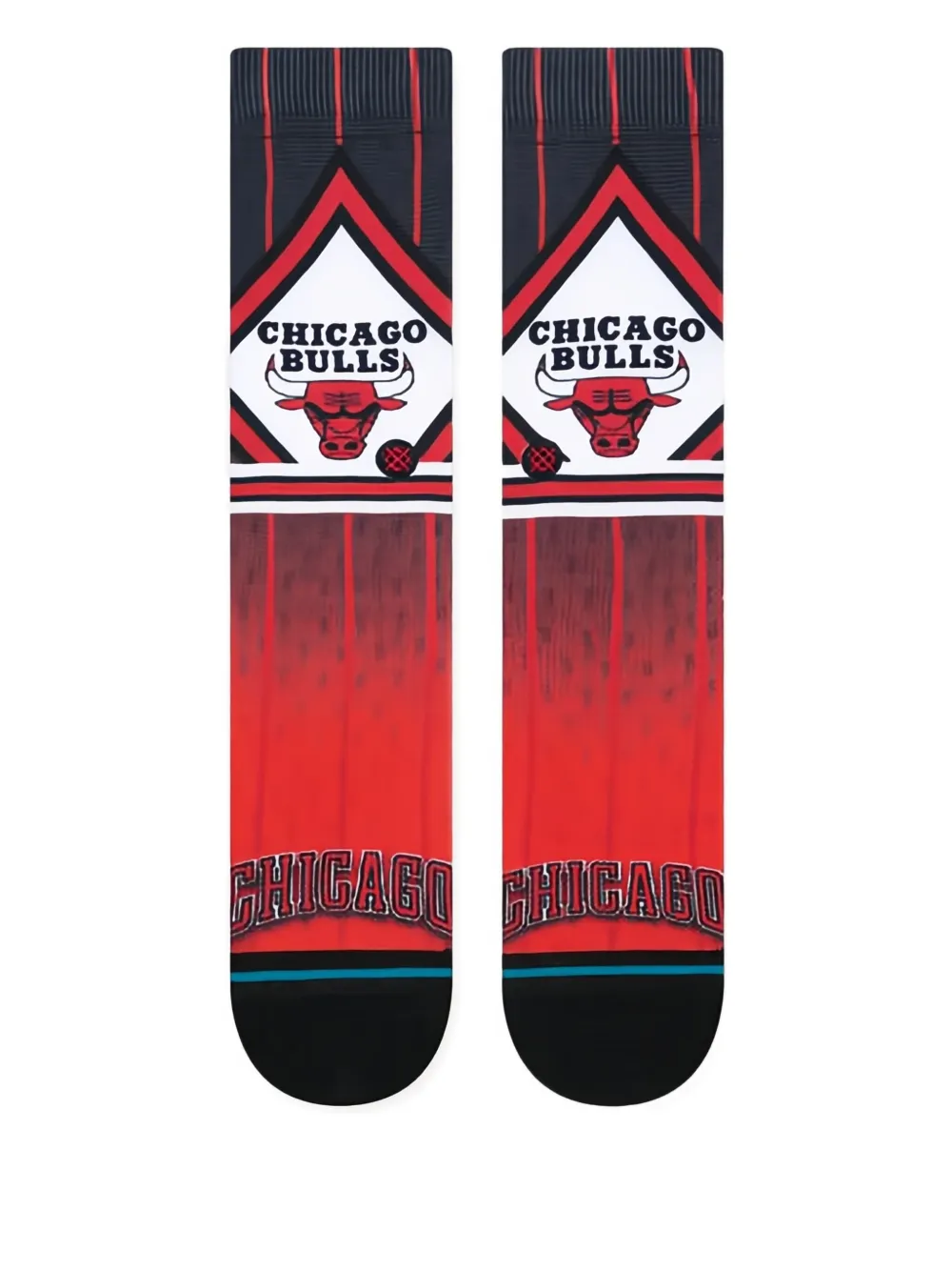 Stance X Nba Chicago Bulls Fader Socks In Red