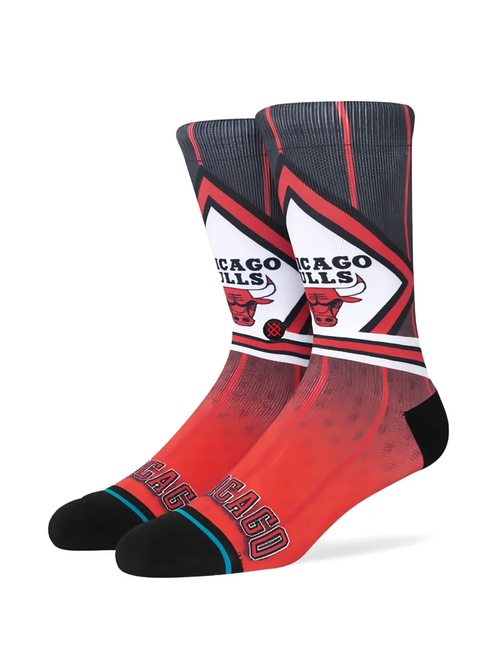 Stance X Nba Chicago Bulls Fader Socks In Red