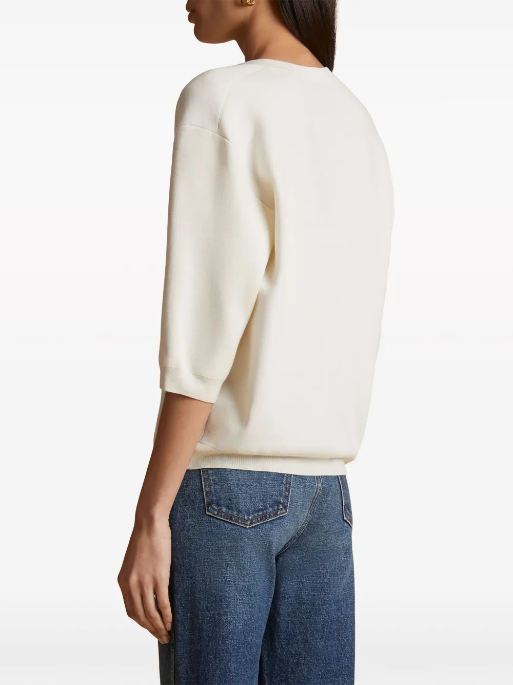 Khaite Dianna Short-sleeve Cardigan