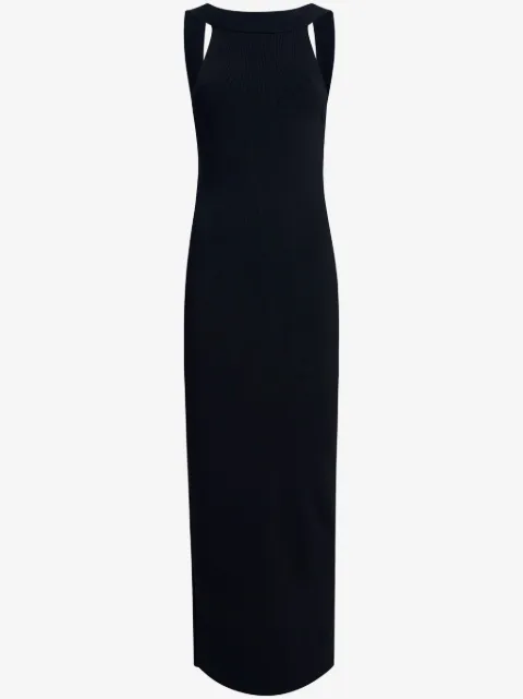 KHAITE Media midi-jurk met open rug