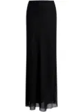 KHAITE The Mauva silk maxi skirt - Black