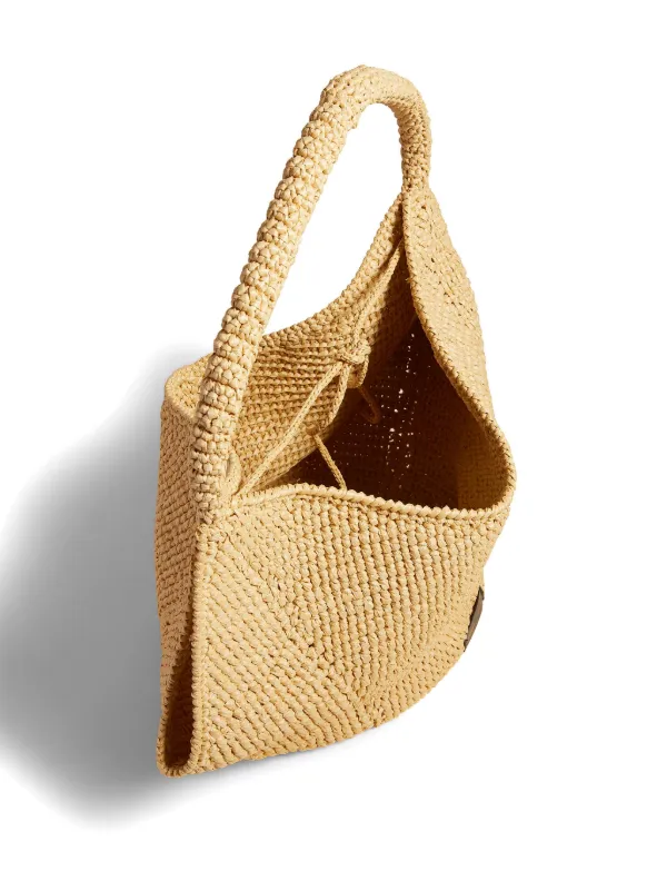 KHAITE Medium Lotus Raffia Tote Bag | Neutrals | FARFETCH