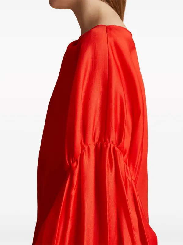 KHAITE The Quico Silk Blouse Red FARFETCH