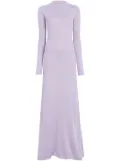 KHAITE The Valera long-sleeve maxi dress - Purple