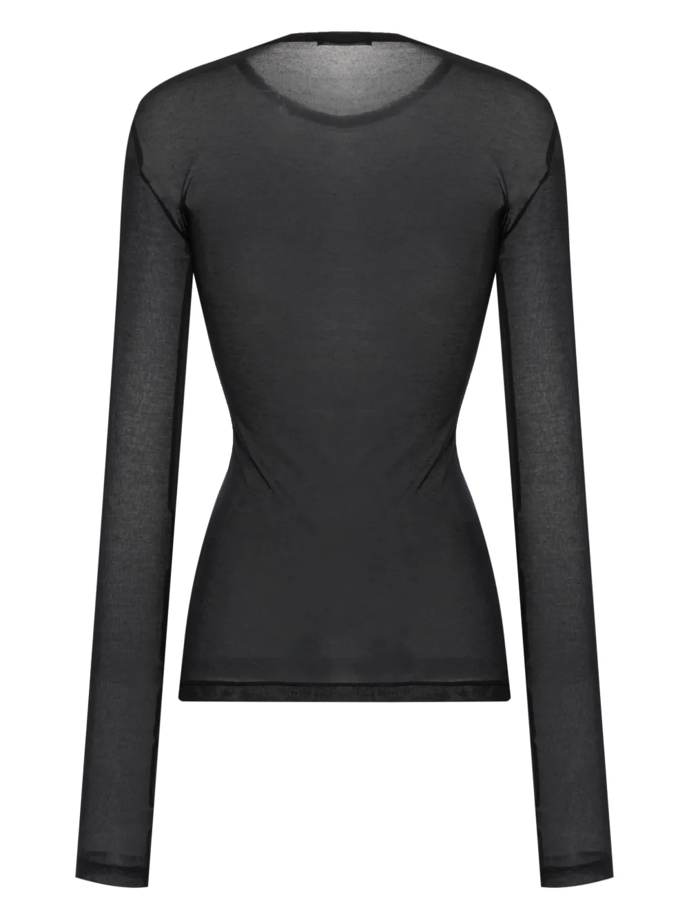 Ann Demeulemeester semi-sheer long-sleeve T-shirt | Knitted Sweaters | Image 2