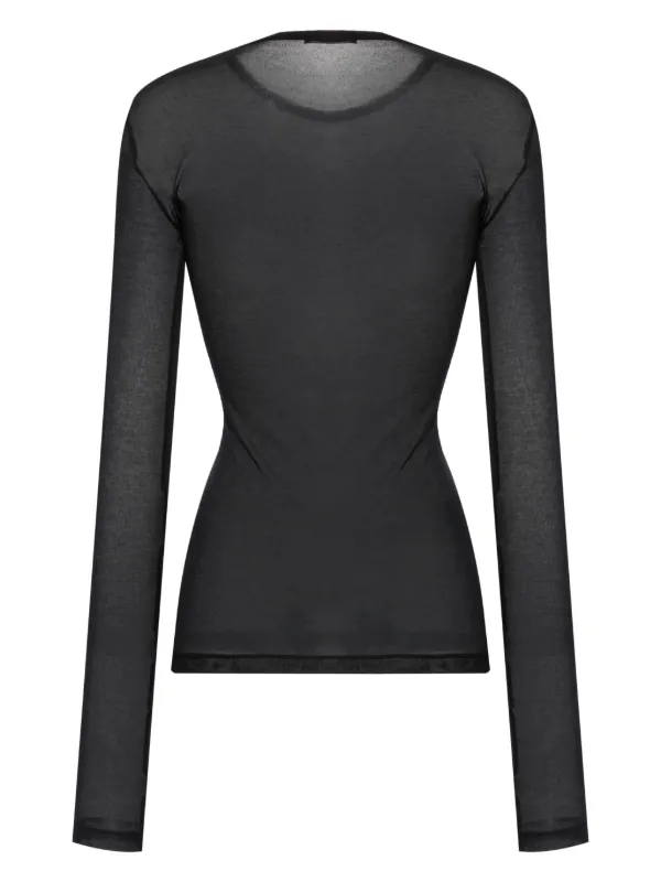 Ann Demeulemeester long sleeve T-shirt Fiene Long Sleeve T-Shirt in Cotton Rib Jersey