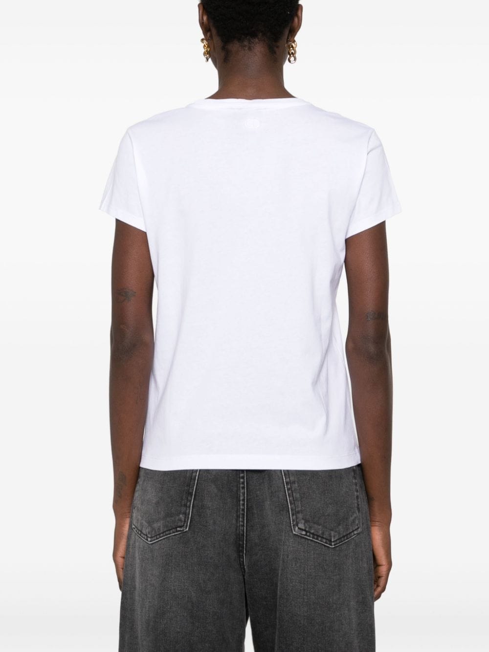 TWINSET Katoenen T-shirt met hartprint Wit
