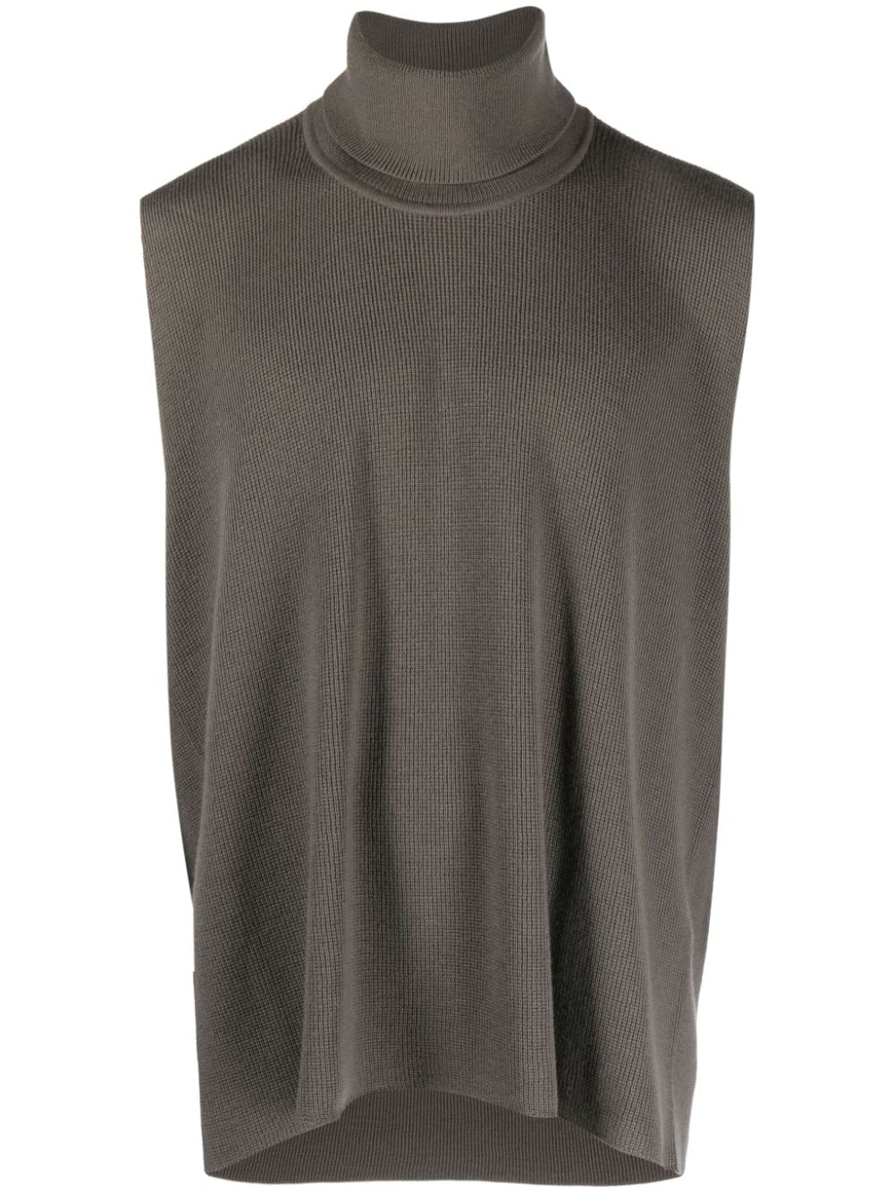 Homme Plissé Issey Miyake Framework roll-neck Wool Vest - Farfetch